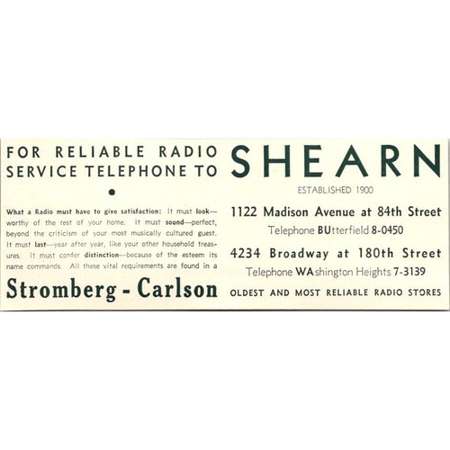 Shearn stromberg carlson - shearn, stromberg-carlson